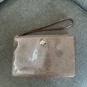 Kate spade Lucy Glitter Medium L-zip Wristlet